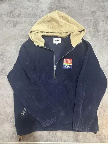 butter goods 코듀로이 풀오버 후드티 L