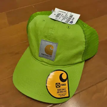 Carhartt 형광 그린 캡 원사이즈