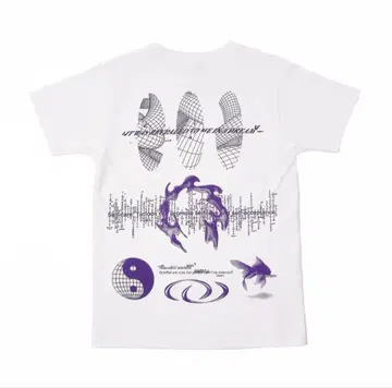 ABSTRACT TATTOO FLASH TEE /WHITE / M