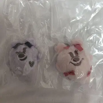 디즈니 할로윈 봉제 인형 참 [ 미니 핑크 & 보라색 ]