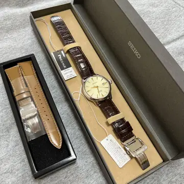 [ 새상품급 ] SEIKO PRESAGE 세이코 프레시지 골드 브라운