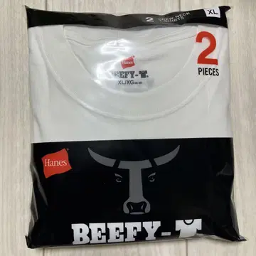 헤인즈 비피 XL 반팔T셔츠 2장 세트 화이트