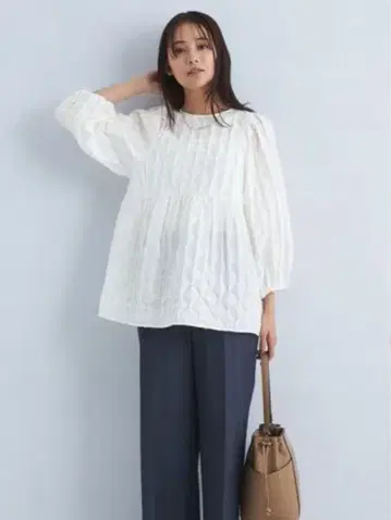 그린 라벨 프클자카드 블라우스