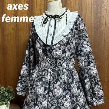 axes femme 월 오너먼트 패턴 원피스