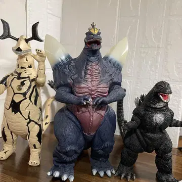 고질라 반다이 소프트 비닐 BANDAI 고질라 피규어 3체 세트