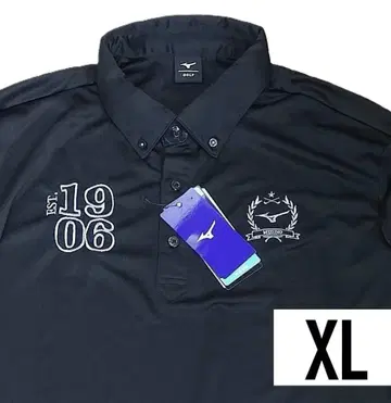 미즈노5 새상품 미즈노 골프 긴팔 피케 셔츠 E2JA256 블랙 XL