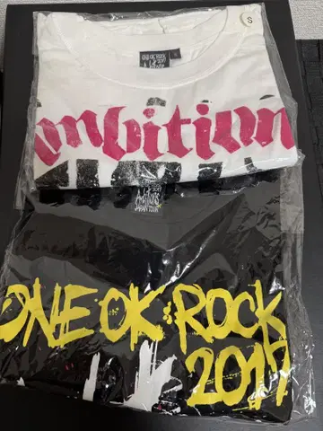 ONE OK ROCK 티셔츠 세트 2017 S 사이즈 2장 세트