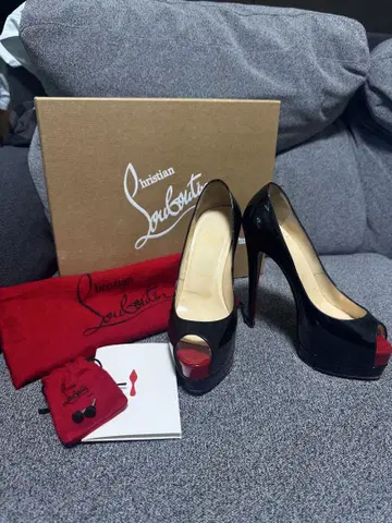 Christian Louboutin 하이힐 블랙/빨간색 36