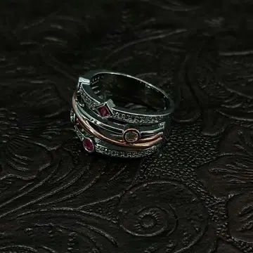 빈티지 실버 지르코니아 앤티크 반지 11호