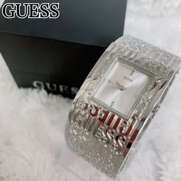 GUESS 게스 여성용 손목시계 뱅글 워치 실버