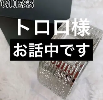GUESS 게스 여성용 손목시계 뱅글 워치 실버