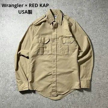 구제 의류 Wrangler x RED KAP 워크 셔츠 USA제 m14