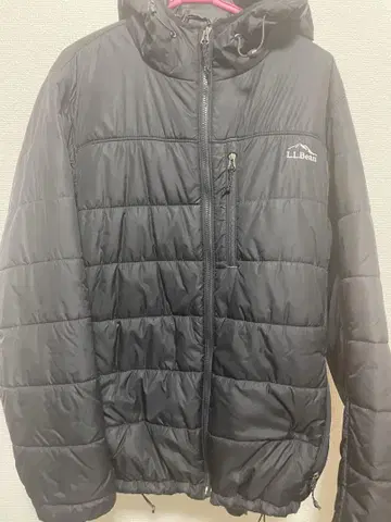 L.L.Bean 후드 부착 다운 자켓 블랙