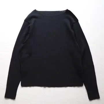 프레임워크 24SS 링크 트리코 풀오버 티셔츠 긴팔 블랙