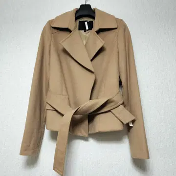 UNTITLED 벨트 포함 숏코트 숏자켓