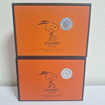 SNOOPY 지갑 베이지 동전 지갑 지갑