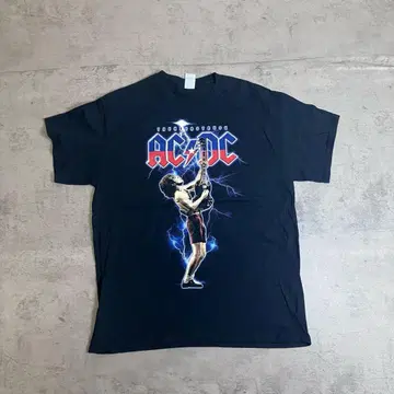 00s AC/DC 에이씨디씨 L 사이즈 밴드 티셔츠 길단