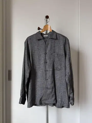 [ NICENESS ] G.SWISH 후크 셔츠 - 그레이 헤링본