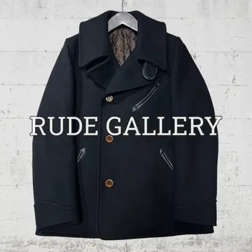 컨디션 최상 RUDE GALLERY 루드 갤러리 피코트 울 가죽