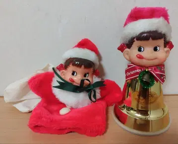 후지야 페코짱 핸드 퍼펫 손춤추는 산타 인형 벨 모양 저금통 묶음 판매