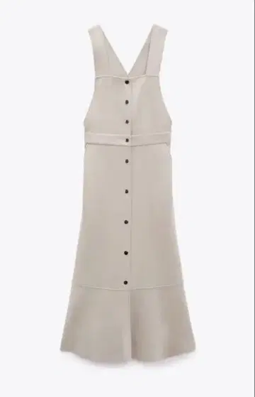 ZARA 페이크 스웨이드 오버롤 스커트