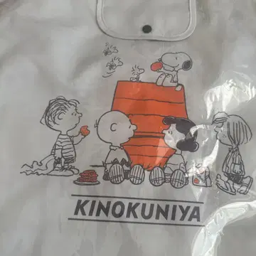 [ 미사용 ] 키노쿠니야 PEANUTS 쇼핑백 에코백 그레이