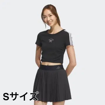 발레코어 adidas 리본 크롭 T셔츠 S