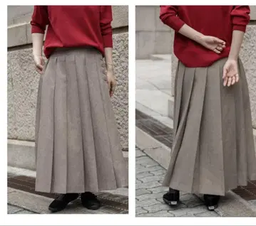 어반 리서치 FORK&SPOON 울라이크 플리츠 스커트