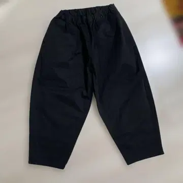 오로네 벌룬 팬츠 코튼 캐주얼 팬츠 블랙