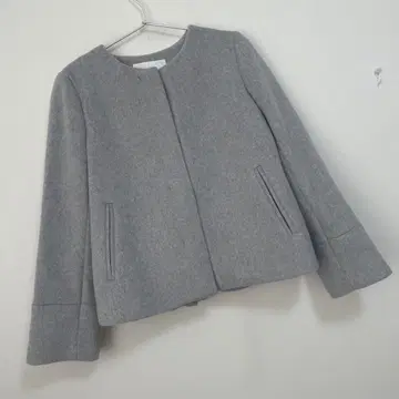 index 캐시미어 혼방 노카라 숏코트