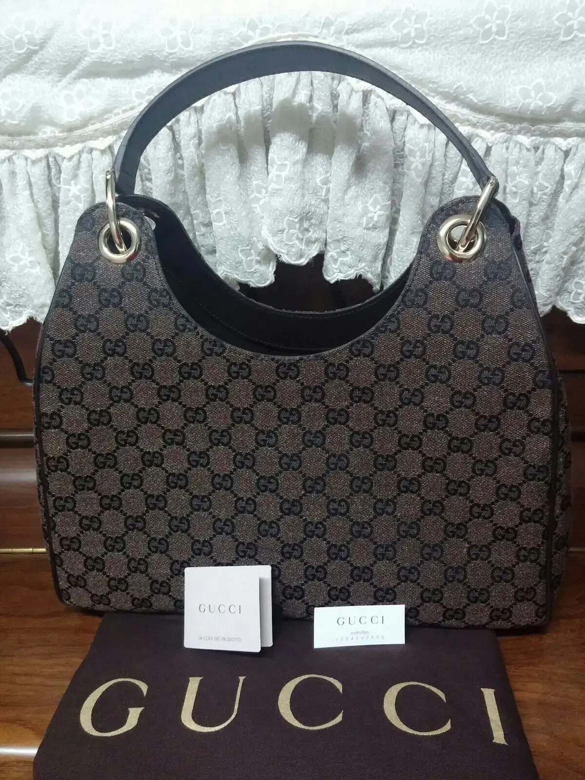 gucci la cura del prodotto bag