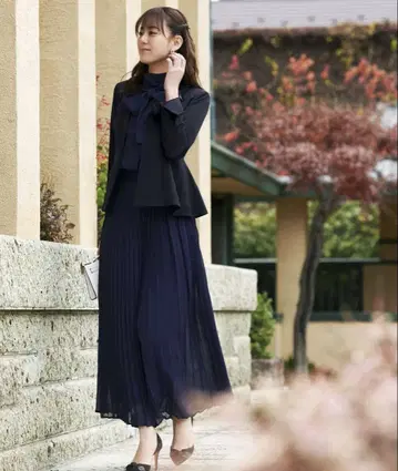 RUIRUEBOUTIQUE 페플럼 자켓 & 상의 & 쉬폰 와이드 팬츠