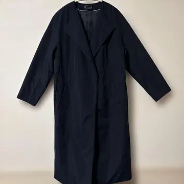새상품급 퍼펙트 수트 팩토리 네이비 롱 코트 아우터 S