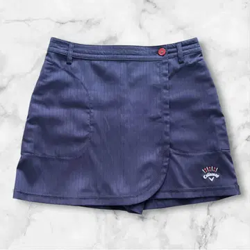 캘러웨이 골프웨어 큐롯 스커트 L 랩스커트 네이비