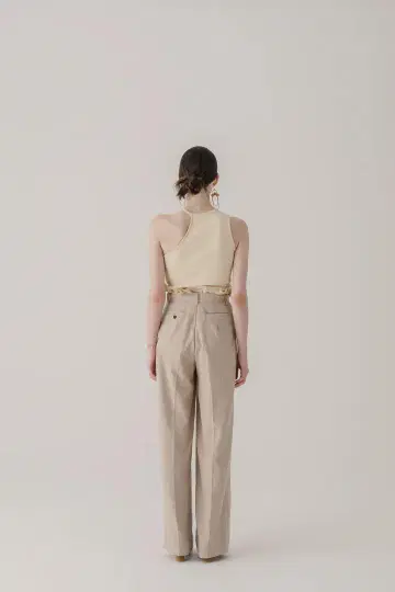 Eaphi FRILLS WAIST PANTS 사이즈 2 베이지