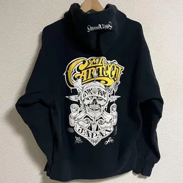 90s 빈티지 MR Cartoon 후드티 L 미스터 카툰