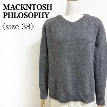 MACKINTOSH PHILOSOPHY V넥 울 니트 그레이 38
