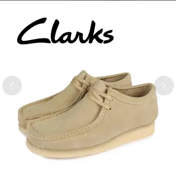 Clarks Originals 왈라비 베이지 스웨이드 모카신