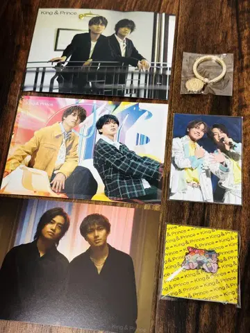 King & Prince 5주년 키링 핀 배지 트레이딩 카드 엽서