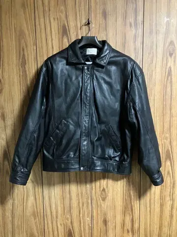 빈티지 Archive 블랙 리얼 가죽 자켓 US 구제 의류 가죽 점퍼