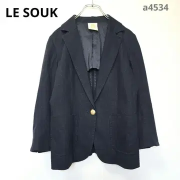 루소크 자켓 M 네이비 캐주얼 골드 버튼 일본제 7부 소매