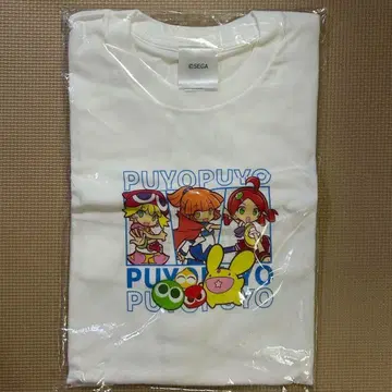 세가 PUYO PUYO 요요 캐릭터 T셔츠 화이트