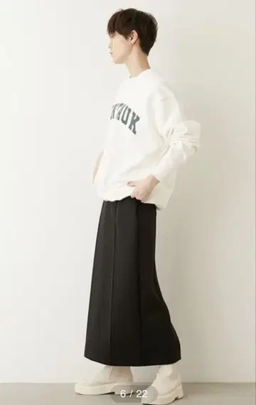 [ emmi atelier ] 종이 패널 I 라인 스커트