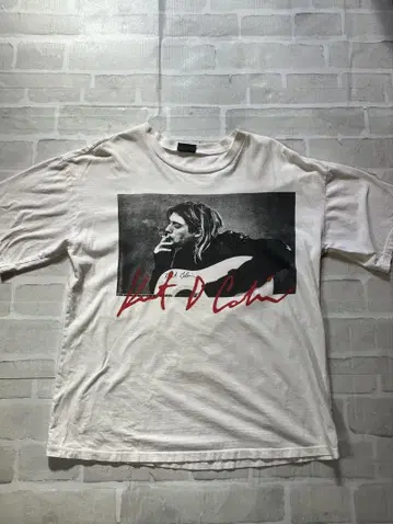 빈티지 90s Kurt Cobain 프린트 T셔츠 JPS
