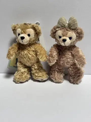 디즈니 더피 셰리메이 봉제 인형 스트랩 2개 세트 새상품