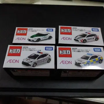 토미카 AEON 도요타 자동차 해외 경찰 디자인 사양 4대 세트