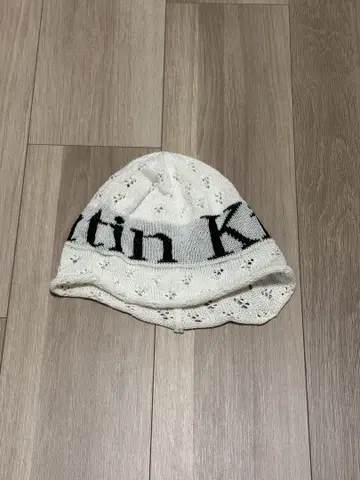 Matin Kim 화이트 니트 모자 F