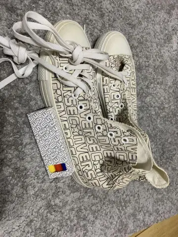 CONVERSE 로고 프린트 스니커즈 US 8.5