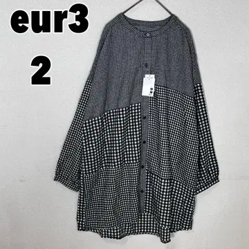 eur3 에울큐브 (2) 깅엄 체크 넬 튜닉