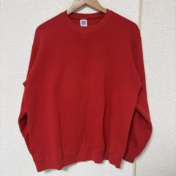 USA제 RUSSELL ATHLETIC XL 레드 빨간색 맨투맨